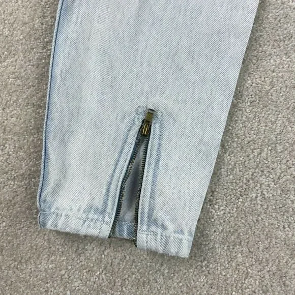 Vtg 80s Stefano Jeans Womens 8 Acid WashTapered Leg High Rise Zipper Cuff* - Picture 10 of 10